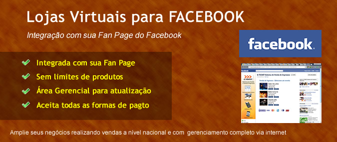Loja para o Facebook